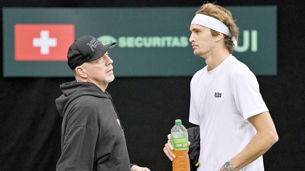 Boris Becker warnt Alexander Zverev vor dessen Gegner. Foto: Harald Tittel/dpa
