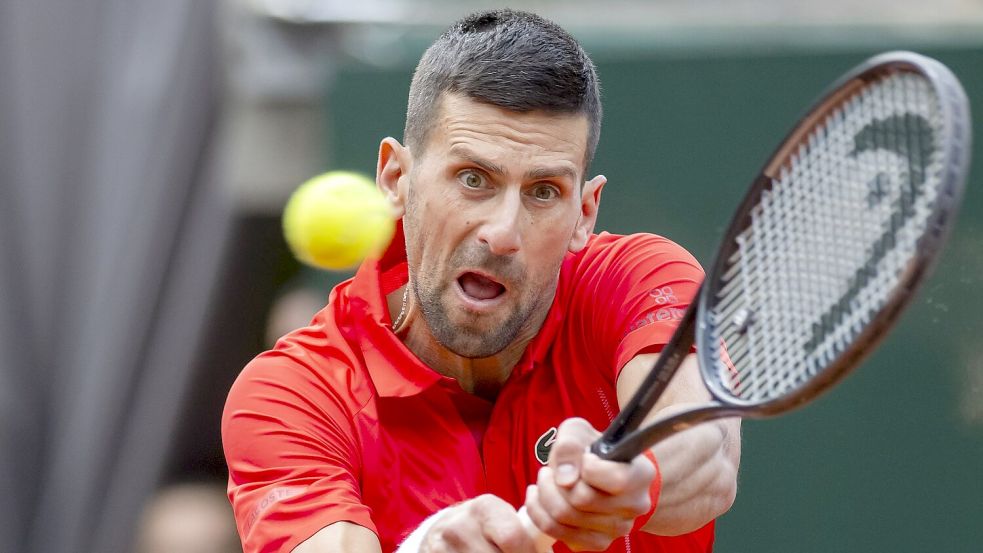 Zeigt in diesem Jahr nicht die Dominanz, die man von ihm kennt: Novak Djokovic. Foto: Martial Trezzini/KEYSTONE/dpa