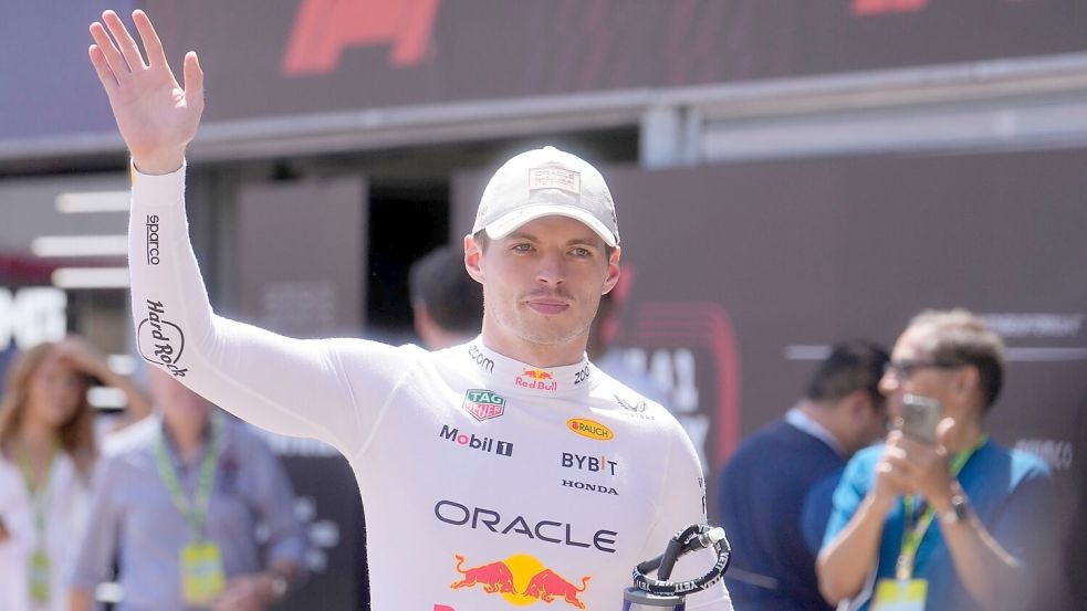 Weltmeister Max Verstappen geht in Monaco bescheiden ins Rennen. Foto: Luca Bruno/AP/dpa