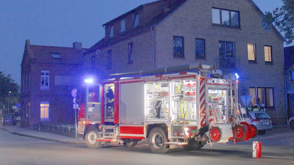 Die Feuerwehr Weener rückte am Abend aus. Foto: Joachim Rand/Feuerwehr Weener