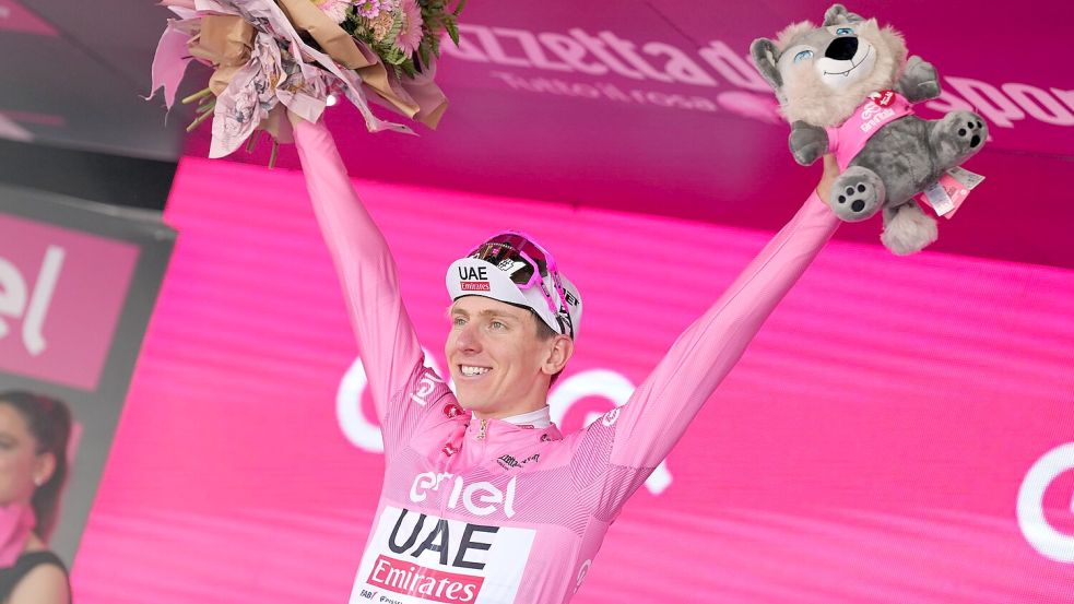 Der Slowene Tadej Pogacar dominierte den Giro. Foto: Gian Mattia D’alberto/LaPresse via ZUMA Press/dpa