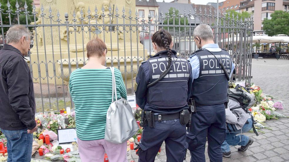 Der tödliche Angriff auf einen Polizisten in Mannheim hatte bundesweit für Bestürzung gesorgt. Foto: dpa/pr-video/René Priebe