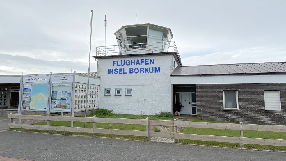 Borkums Flughafen wird derzeit von einer anderen Maschine als sonst angesteuert. Foto: Archiv