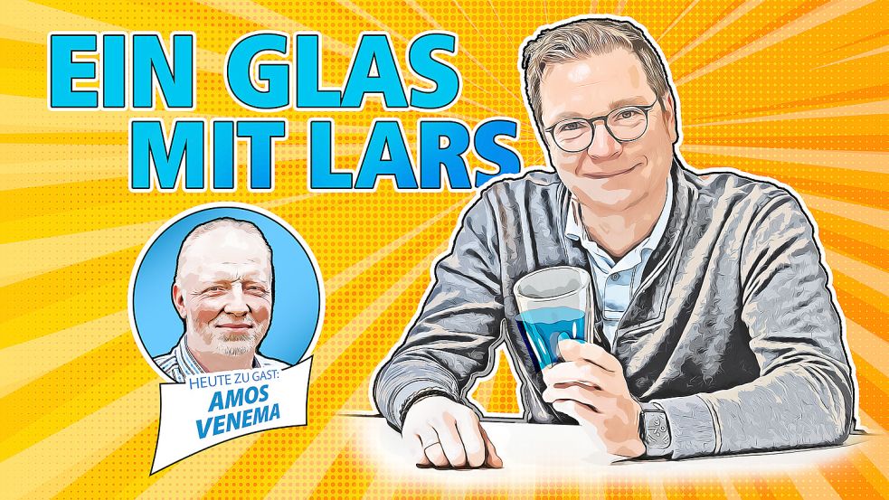 Im Vlogcast und Podcast "Ein Glas mit Lars" spricht Landwirt Amos Venema mit Chefredakteur Lars Reckermann.