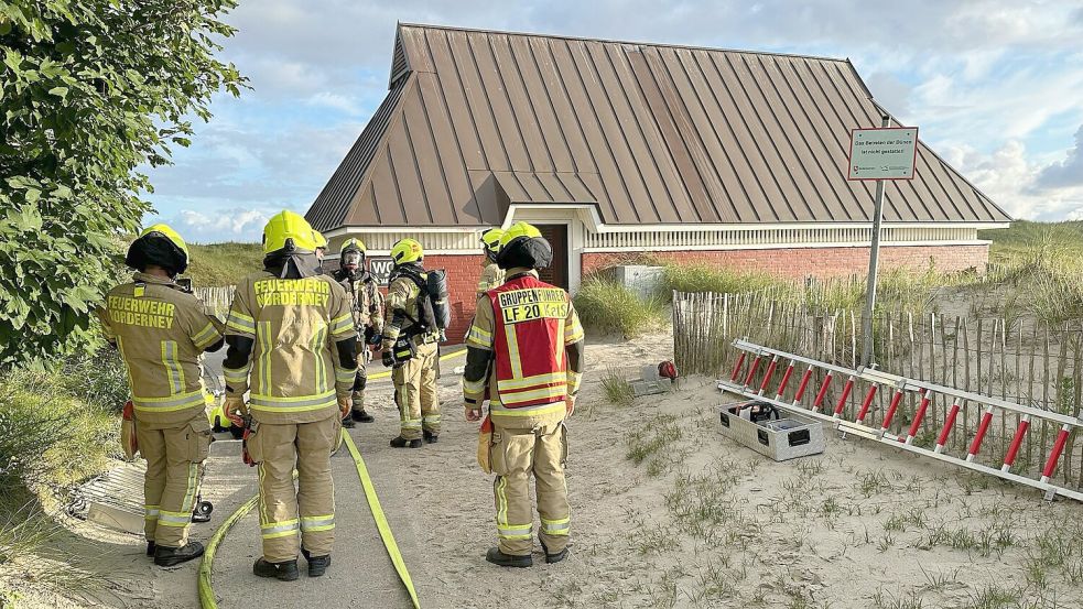 Einsatz am Strandaufgang Mainstraße auf Norderney. Foto: Feuerwehr