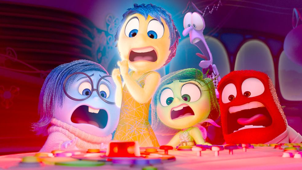 In Disney and Pixar’s „Alles steht Kopf 2” geht es jetzt richtig rund. Riley hat Pubertät, und die Gefühle Freude, Kummer, Wut, Angst und Ekel müssen erkennen, dass sich nun alles ändert. Ab Mittwoch neu im Kino. Foto: © 2023 Disney/Pixar