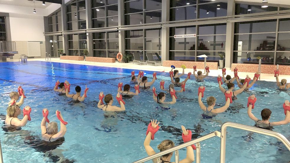 Es gibt zahlreiche Schwimmkurse, darunter Aqua-Power. Foto: Hafen-Bad