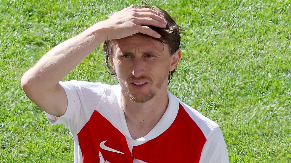 Kann dem kroatischen Spiel bislang nicht seinen Stempel aufdrücken: Luka Modric. Foto: Jens Büttner/dpa