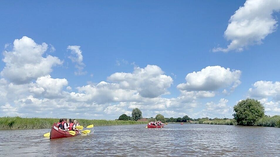 18 Paddel- und Pedalstationen gibt es in Ostfriesland. Foto: Arno Ewen/Touristik GmbH Südliches Ostfriesland