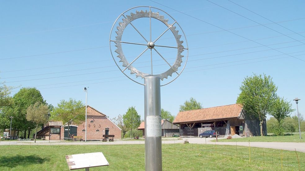 Beim Gasthuus Ulenhoff startet die Planetenroute mit der Sonne. Foto: privat