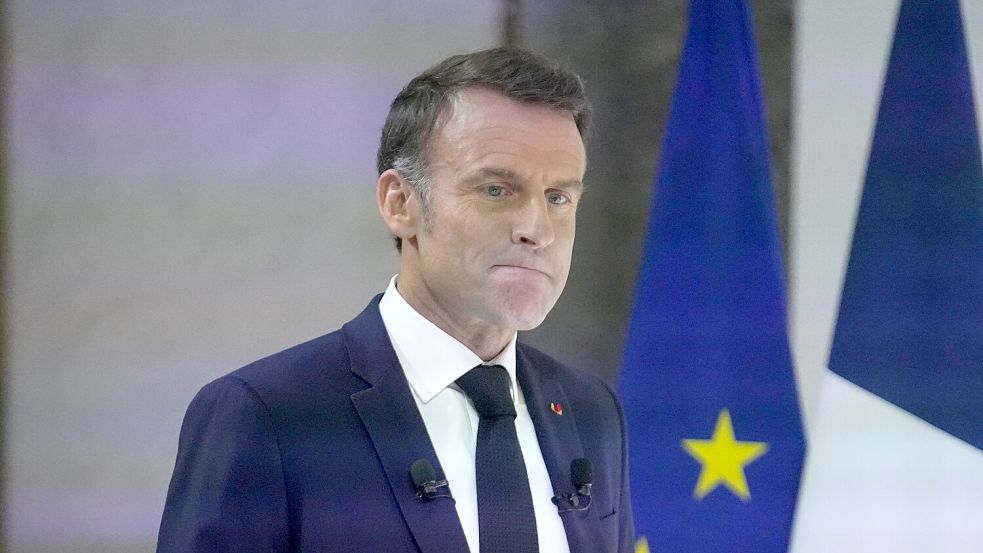 Vor der Wahl in Frankreich sieht es für Macron und seine Partei nicht gut aus. Foto: dpa/ Michel Euler