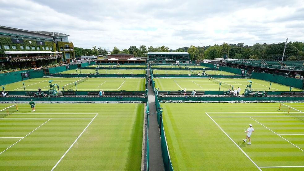 Der Rasenklassiker in Wimbledon beginnt am 1. Juli. Foto: Kirsty Wigglesworth/AP