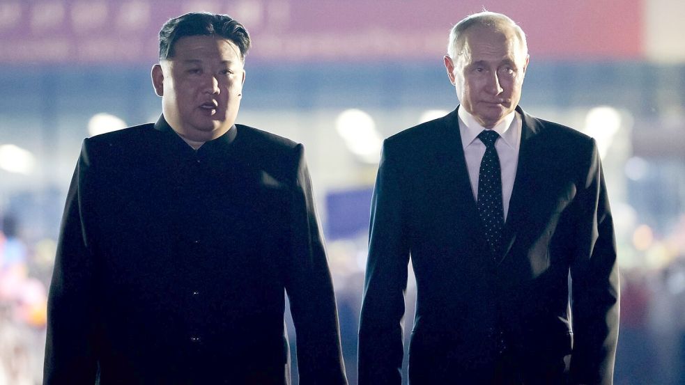 Seite an Seite: Kim und Putin (Archivbild) Foto: Gavriil Grigorov/Pool Sputnik Kremlin/AP/dpa