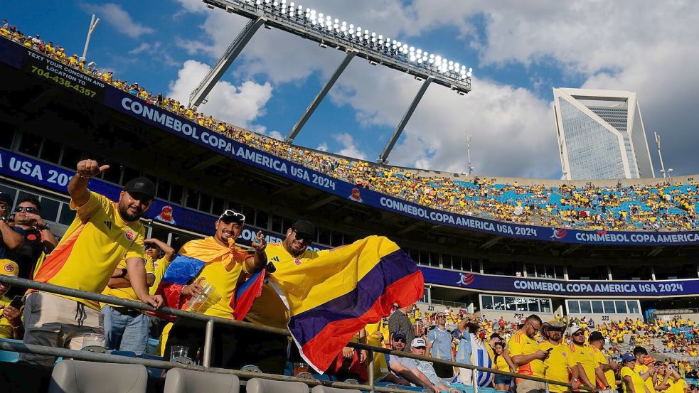 Kolumbien trifft nun im Finale auf Argentinien. Foto: Julia Nikhinson/AP/dpa