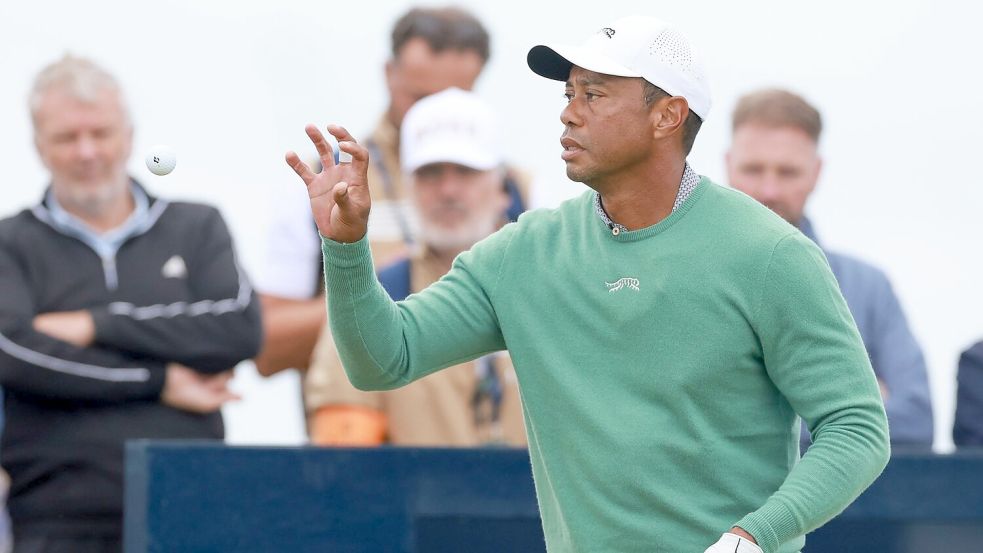 Für Tiger Woods ist die British Open in Troon das 95. Major-Turnier seiner Karriere. Foto: Steve Welsh/PA Wire/dpa