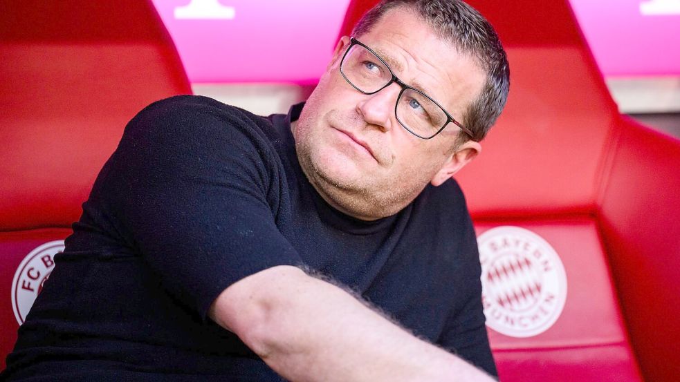 Max Eberl macht eine Ansage in Richtung Joshua Kimmich. Foto: Tom Weller/dpa