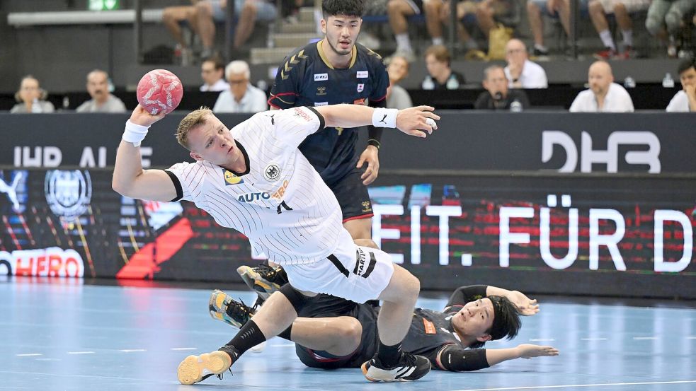 Jungstar Fischer traf gegen Japan nach Belieben. Foto: Marijan Murat/dpa