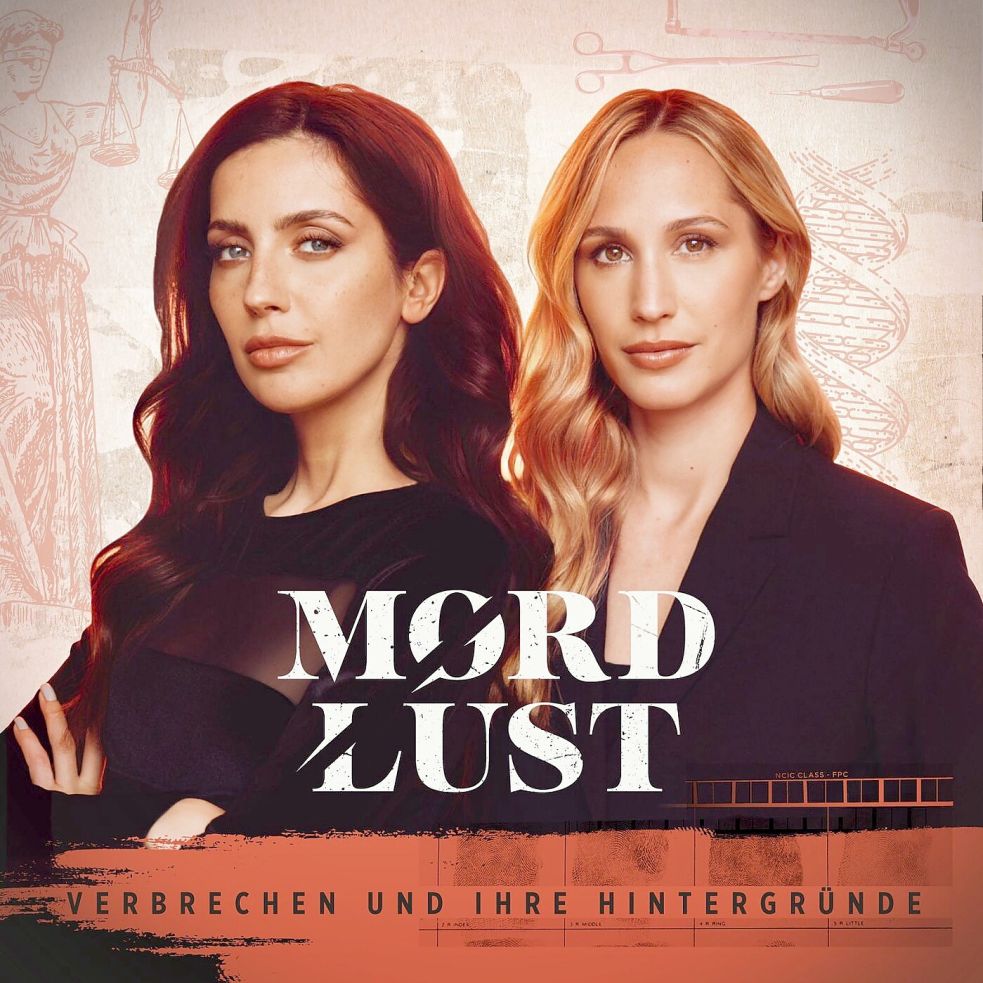 Die Journalistinnen Paulina Krasa und Laura Wohlers sprechen über wahre Kriminalfälle. Foto: https://mordlust-podcast.podigee.io/