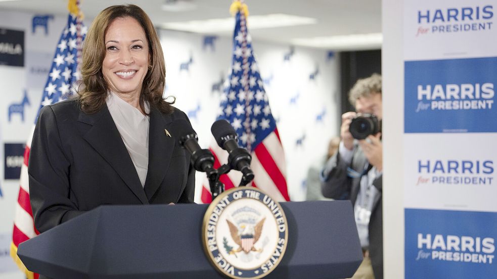 Kamala Harris begann ihren Wahlkampf einen Tag nach dem Rücktritt von Joe Biden. Foto: dpa/Erin Schaff