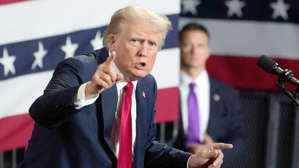 Trump: Harris ist „ultraliberal“ Foto: Alex Brandon/AP/dpa