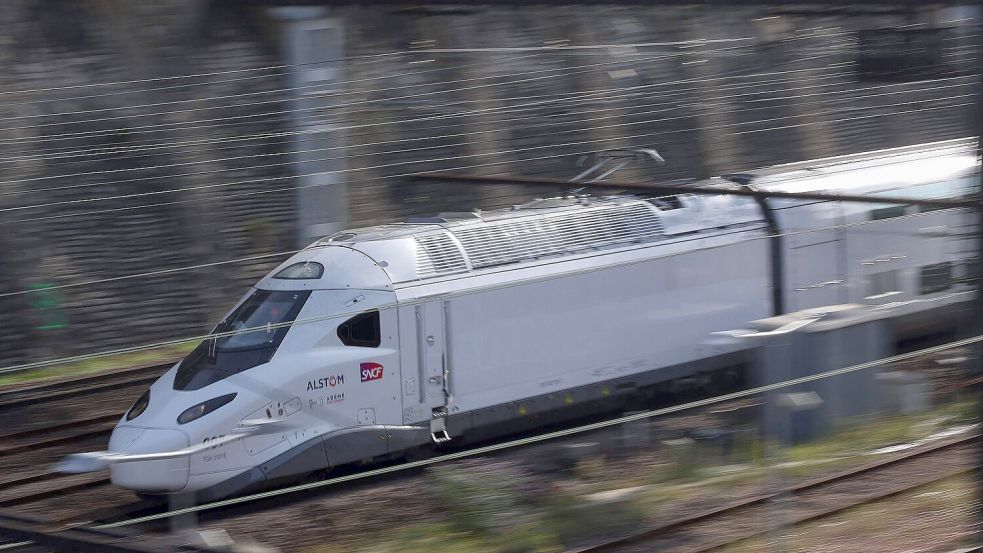 Hochgeschwindigkeitszug der Bahngesellschaft SNCF in Paris. Foto: dpa/AFP/Thomas Samson