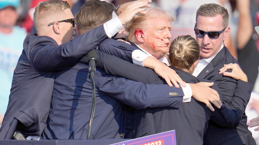 Trumps früherer Leibarzt: „Es gibt absolut keine Beweise dafür, dass es sich um etwas anderes als eine Kugel handelte.“ Foto: Gene J. Puskar/AP/dpa