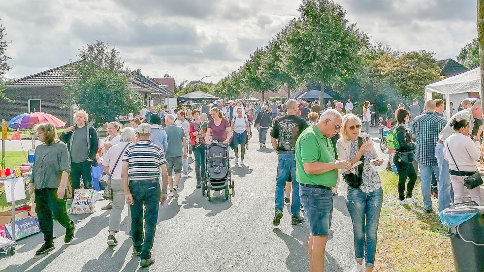 Im vergangenen Jahr verzeichnete der Flohmarkt am Jannburger Weg einen Besucher-Rekord. Foto: Hagedorn