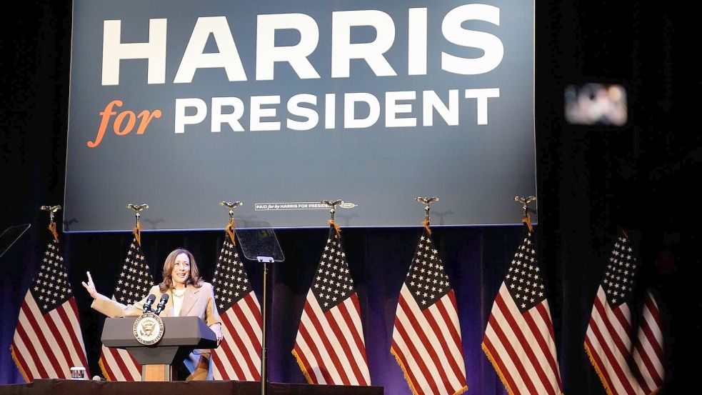 Harris gelang es, in kurzer Zeit alle wichtigen Unterstützer hinter sich zu versammeln. Foto: Stephanie Scarbrough/AP/dpa