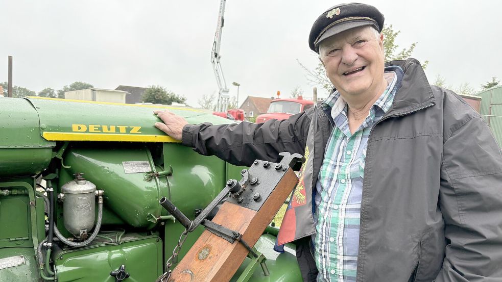 Dieter Zimmermann mit seinem Deutz F2L 514, Baujahr 1955. Foto: Kubassa