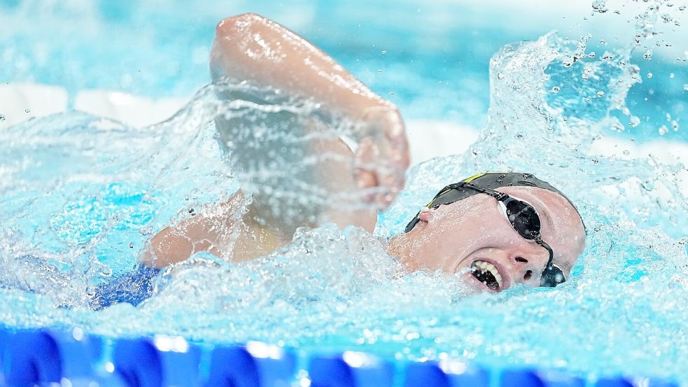 Isabel Gose ist mit der 4x200 Meter Freistil-Staffel ausgeschieden. Foto: Michael Kappeler/dpa