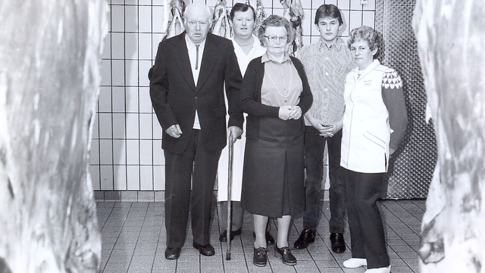 Ein Familienfoto aus früheren Zeiten (von links): Hermann (Unternehmensgründer), Diedrich, Hiske, Hermann und Jenni Eckhoff.