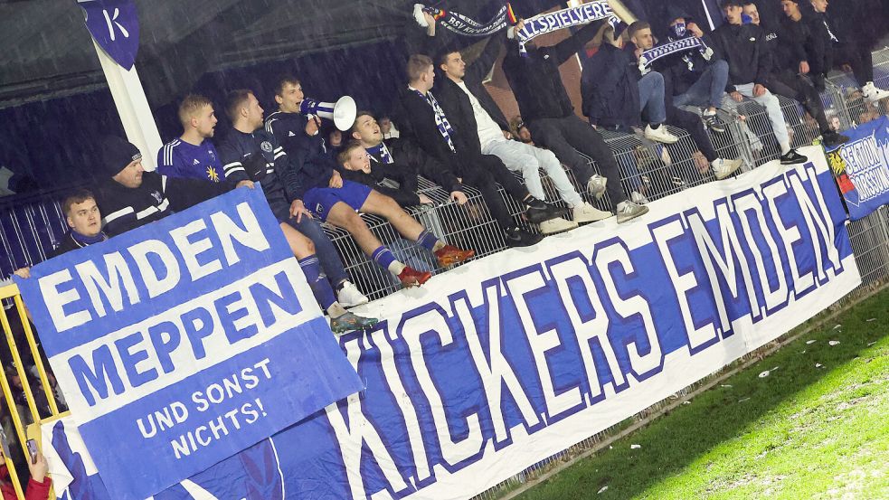 Kickers Emden rechnet im ersten Heimspiel gegen den SV Meppen mit einer Rekordkulisse. Foto: Doden/Emden