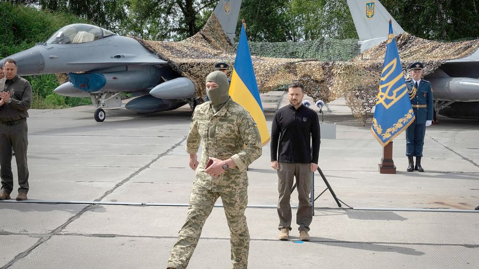 F-16 in der Ukraine. Foto: Efrem Lukatsky/AP/dpa