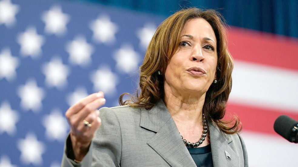 Kamala Harris will die erste Präsidentin der USA werden. Foto: Stephanie Scarbrough/AP/dpa