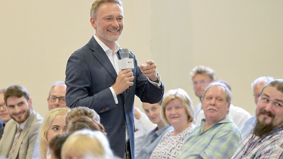 Bundesfinanzminister Christian Lindner fordert ein „reales Renteneintrittsalter von 67 Jahren“. Foto: dpa/Michael Bahlo