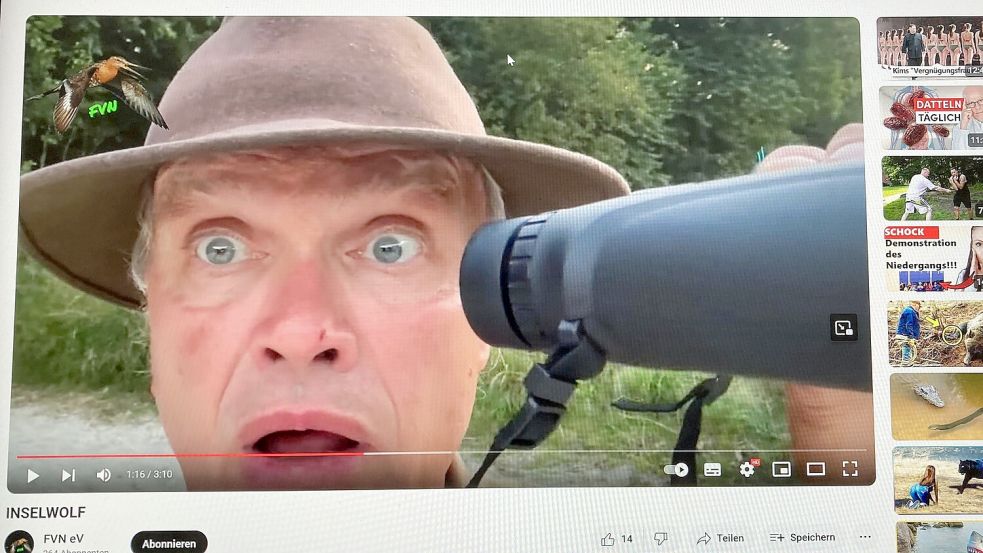 Ein Ausschnitt aus dem Video von Hansjörg Heeren. Foto: Oltmanns