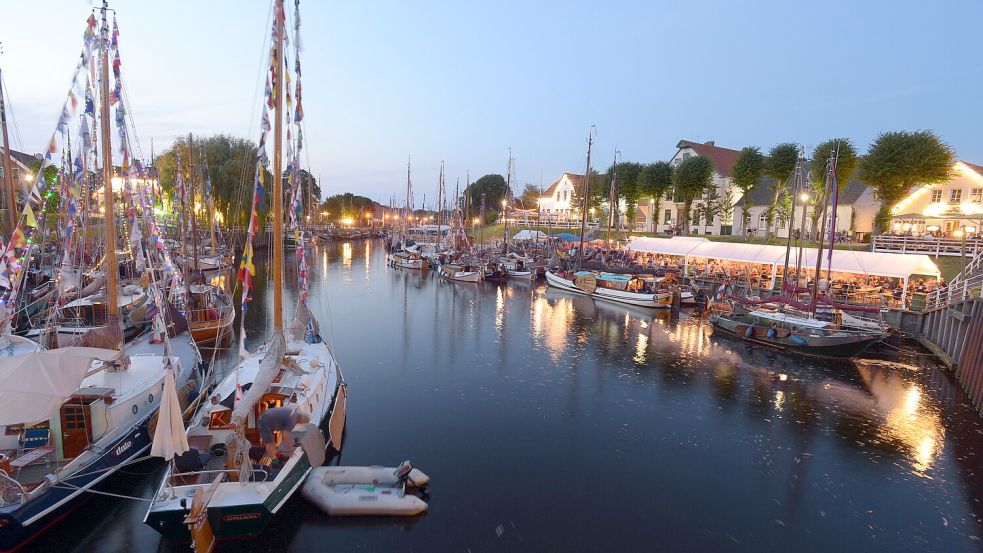 Abendstimmung bei der Wattensail im Carolinensieler Museumshafen. Foto: Deutsches Sielhafenmuseum