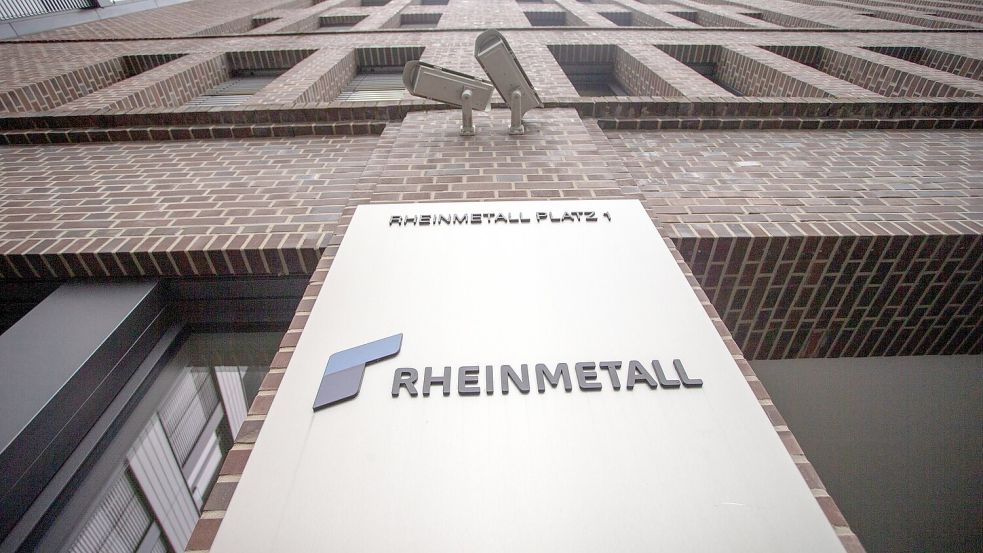 Die Rheinmetall-Zentrale in Düsseldorf. Foto: Thomas Banneyer/dpa