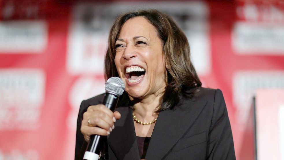 Will Präsidentin in den USA werden: Kamala Harris. Foto: Locher/AP/dpa