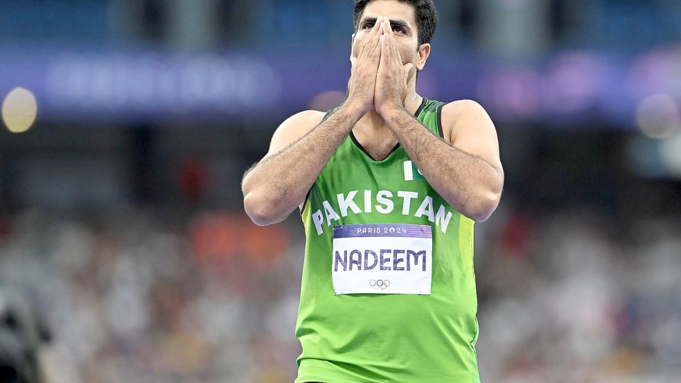 Olympiasieger: Arshad Nadeem aus Pakistan Foto: Sven Hoppe/dpa