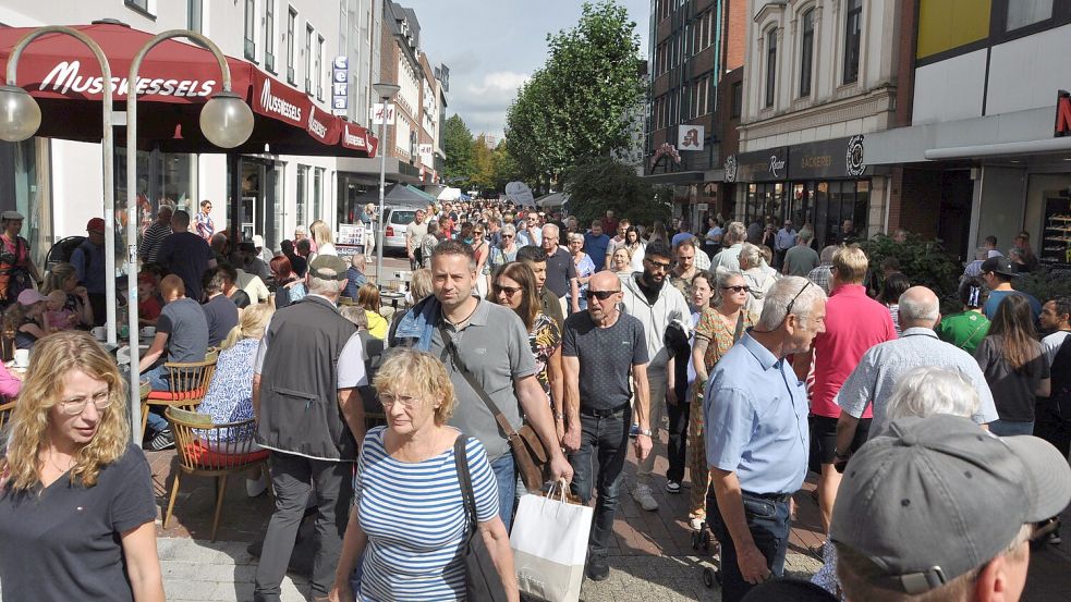 Mächtig was los sein wird am 1. September in der Leeraner Innenstadt. Foto: Wolters