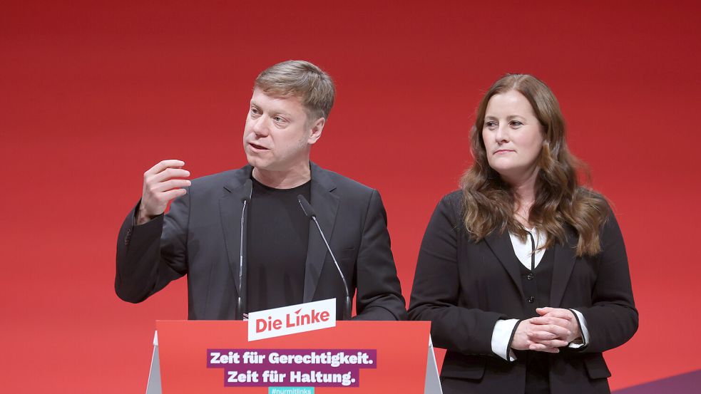 Martin Schirdewan und Janine Wissler wollen den Platz freimachen für einen neuen Vorsitz in ihrer Partei. Foto: dpa/Karl-Josef Hildenbrand