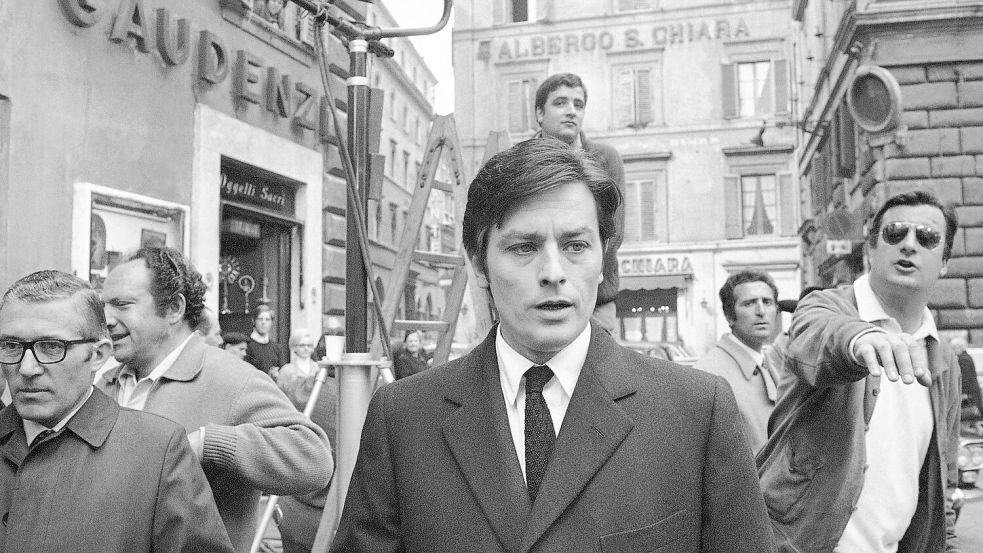 Alain Delon am Set des Films „Die Sizilianer“ (Foto - Archiv) Foto: Jim Pringle/AP