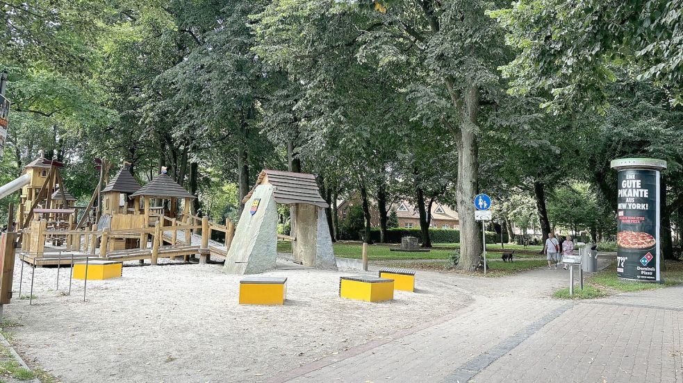 Der Spielplatz am Burgplatz ist sehr beliebt. Insgesamt wurde der Park aufgewertet.