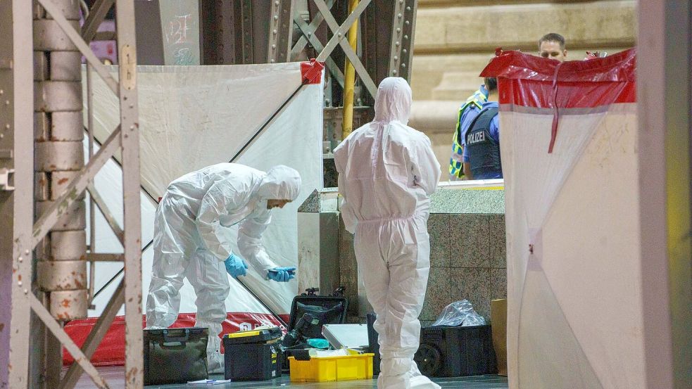 Mitten im Frankfurter Hauptbahnhof hat ein Mann einen anderen Mann erschossen. Foto: Andreas Arnold/dpa