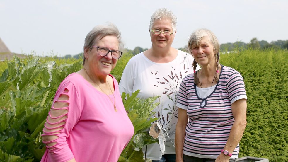 Elfi Straub (von links), Anke Dahm und Ulrike Hesse gehören zur neuen Selbsthilfegruppe für von einem Schlaganfall betroffene Frauen in Großefehn. Foto: Böning