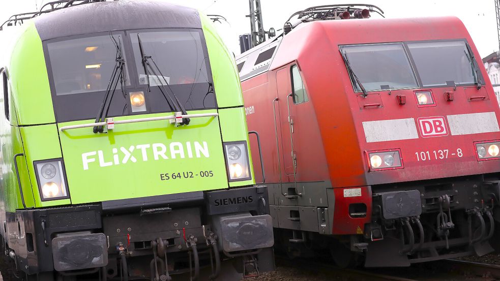 Pünktlichkeit und Service: Wie schneiden DB und Flixtrain im Vergleich ab? Foto: dpa/Christian Charisius