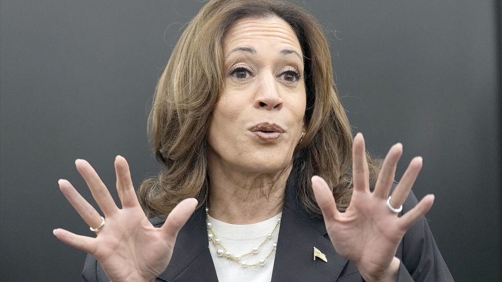 Kamala Harris: „Ich bin meinen Werten treu geblieben“, sagte sie dem TV-Sender CNN in ihrem ersten Interview als Präsidentschaftskandidatin der US-Demokraten. Foto: picture alliance/dpa/AP/Jacquelyn Martin