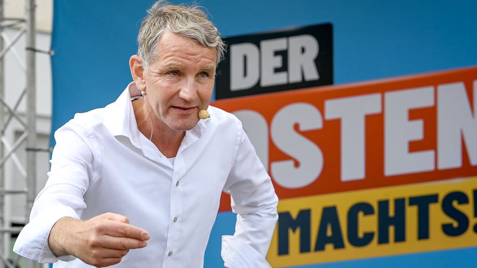 Beherrscht die Klaviatur der Angst: AfD-Spitzenkandidat Björn Höcke Foto: dpa