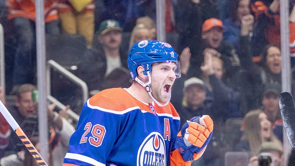 Weltweiter Topverdiener im Eishockey ab 2025: Leon Draisaitl Foto: Jason Franson/AP/dpa